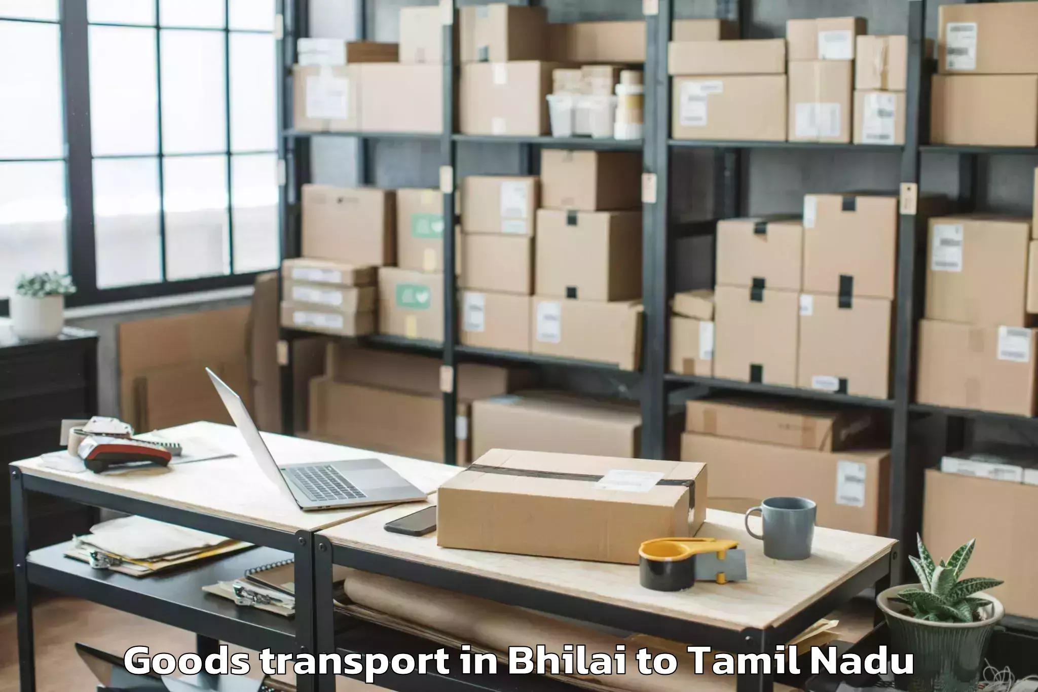 Trusted Bhilai to Nilakkottai Goods Transport